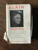 ALAIN PROPOS. 