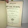 Bacqua et Dupont BULLETIN ANNOTE DES LOIS DECRETS ARRETES année. 