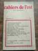 Cahiers de l'est N&ordm; 5 Printemps 1976. 