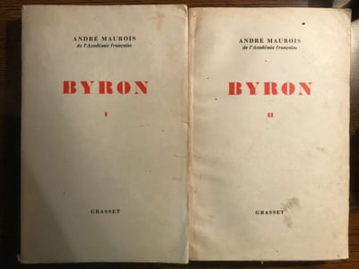 André maurois byron Tome I et II