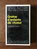 RICHARD POSNER Graine d'enfants de chœur SERIE noire GALLIMARD. 