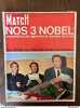 Paris Match n863 Nos 3 nobel 23 Octobre 1965. 