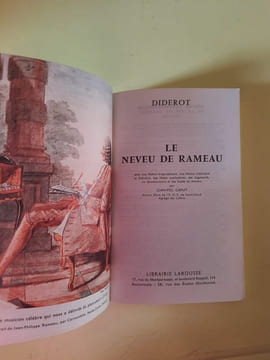 Diderot Le neveu de Rameau larousse. undefined