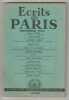 ECRITS DE PARIS No 85 Novembre 1951 Michel Dacier Jean Pleyber. 