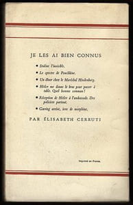 JE LES AI BIEN CONNUS Souvenirs d'Ambassades Hachette