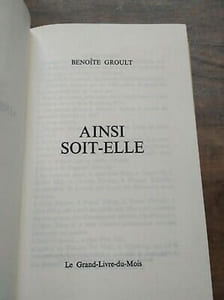 Benoîte Groult Ainsi soit elle