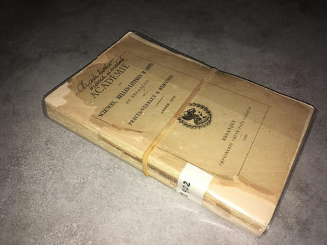BELLES LETTRES ARTS de BESANCON année MEMOIRES. Académie des sciences