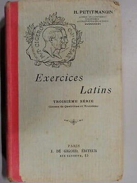 Exercices latins Troisième série classes de quatrième et de Troisième. undefined