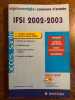 Sujets corrigés Concours d'entrée IFSI 2002 2003 masson 2002. 