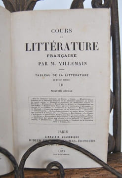 VILLEMAIN 1873 COURS DE LITTERATURE FRANCAISE au XVIIIe siècle Tome 3 Didier. undefined