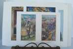 Ville de NANCY Lot de 4 planches couleurs sous chemise par Ch. André Bonnet. 