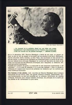 Des hommes et Des plantes avec ENVOI autographe dédicace. Maurice Mességué