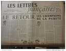 Vercors-Aragon. Les Lettres Fran&ccedil;aises N&deg;96  22 F&eacute;vrier 1946 (Paulhan