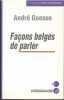 Facons belges de parler. Goosse Andri