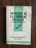 Que sais-je? SOCIOLOGIE DE LA CAMPAGNE FRANÇAISE. HENRI MENDRAS