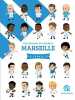 Les légendes du football Marseille. Bruno Wennagel  Assia Hamdi  Mathieu Ferret