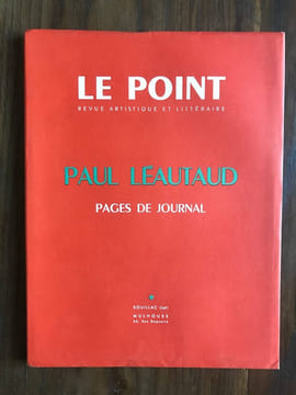 Le point PAUL LEAUTAUD PAGES DE JOURNAL. undefined
