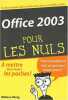 Office 2003 pour les nuls. Wang Wallace