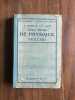 Cours abrégé DE PHYSIQUE 1 2 et 3me Années. M. Chassagny  F. Carré