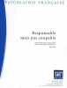 Psychiatrie Francaise Vol. XXXII Sp/01 Novembre 2001 Responsable Mais Pas Coupable. 