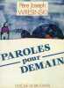 Paroles pour demain. 