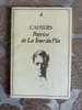 Cahiers Patrice de la tour du pin n&deg; 4 - decembre 1985. 