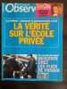 Observateur - Nº 1523 : La vérité sur l'ecole privée / Janvier 1994. 