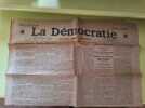 Journal La Démocratie N°1084 - 3 Aout 1913. 