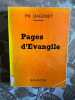 Pages d'évangile. Ph. Dagonet