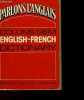 PARLONS L'ANGLAIS - ENGLISH-FRENCH DISCTIONARY. RUDLER GUSTAVE / ANDERSON NORMAN C