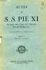 Actes de S.S; Pie XI Tome V ( Année 1929). 