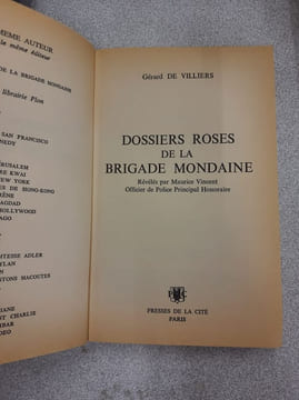 Dossiers roses de la brigade mondaine. Gérard De Villiers