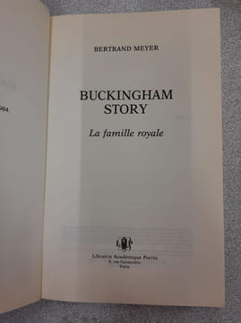Buckingham story / la famille royale. Bertrand Meyer