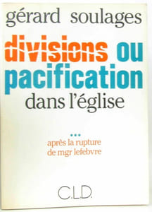 divisions et pacification dans l'eglise