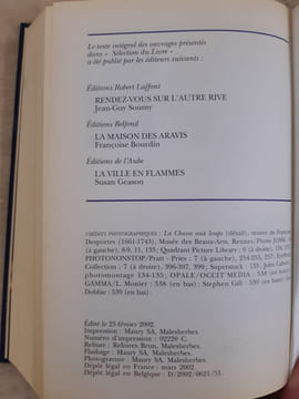 Selection du livre - Rendez-vous sur l'autre rive / Action totale / La maison des Aravis/ La ville en Flammes. Jean-Guy Soumy John Nichol Françoise ...