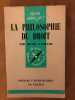 La philosophie du droit. 