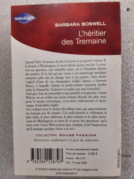 L'héritier des tremaine. Barbara Boswell