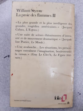 La proie des flammes II. William Styron