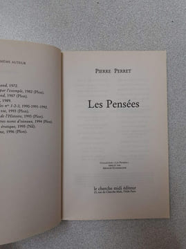 LES PENSEES DE PIERRE PERRET. Perret Pierre