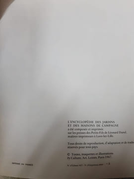 L'encyclopédie des jardins et des maisons de campagne. undefined