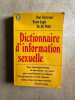 Dictionnaire d'information sexuelle. Paul Bertrand Victor Lapie Dr. J. C. Pelle