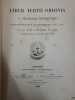 Liber Tertius Ordinis. 