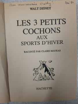 Les 3 petits cochons aux sports d'hiver. Claire Mayras