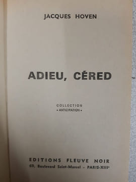 Adieu cered. ACQUES HOVEN