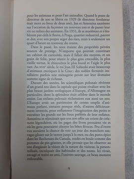 La femme du gardien de zoo. Ackerman Diane Odin Jacqueline