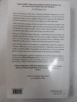 La femme du gardien de zoo. Ackerman Diane Odin Jacqueline