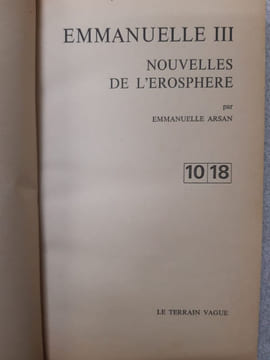 Emmanuelle III - Nouvelles de L'erosphere. Arsan Emmanuelle