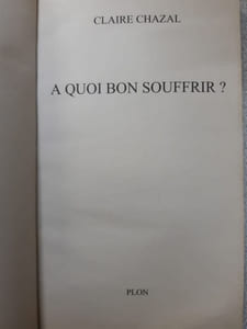 A quoi bon souffrir