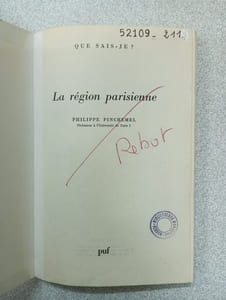 Que sais je? LA REGION PARISIENNE