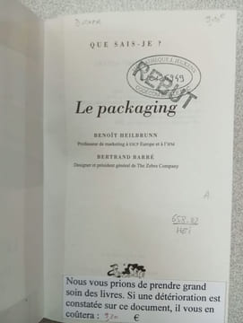 Le packaging. Benoît Heilbrunn Bertrand Barre